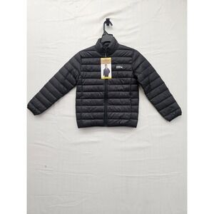 Eddie Bauer Youth Down Packable Jacket Black Kids Size Medium 7/8 E934OW903 NEW